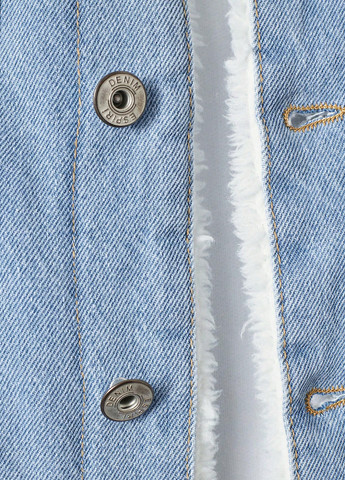 Голубая демисезонная куртка SHEIN