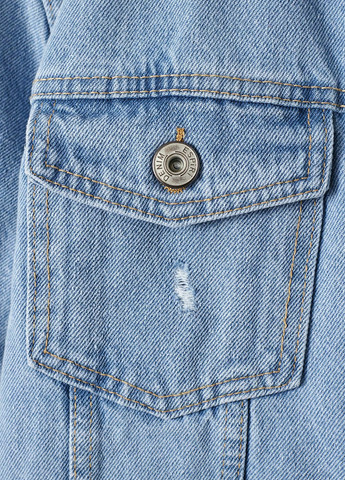 Голубая демисезонная куртка SHEIN