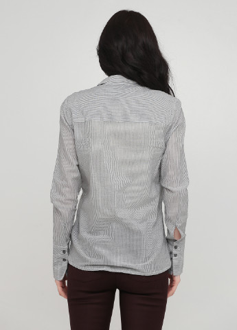 Черно-белая кэжуал рубашка в полоску Drykorn