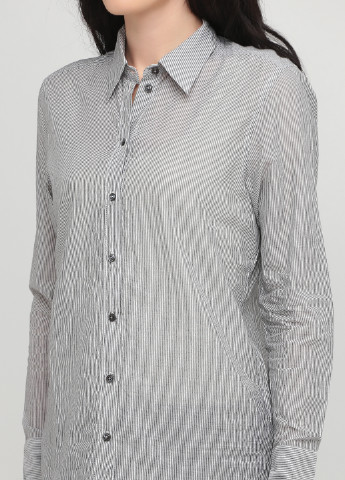 Черно-белая кэжуал рубашка в полоску Drykorn