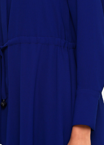 Синее кэжуал платье клеш BGN однотонное