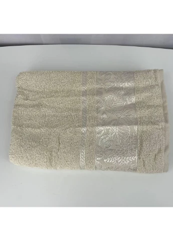 Полотенце банное махровое Febo Vip Cotton Botanik Турция 6381 бежевое 70х140 см No Brand комбинированный