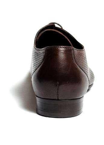 Шоколадные кэжуал туфли Tezoro на шнурках