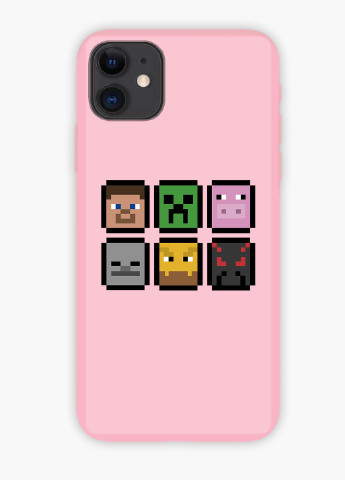 Чехол силиконовый Apple Iphone 8 Майнкрафт (Minecraft) (6151-1173) MobiPrint (219356921)