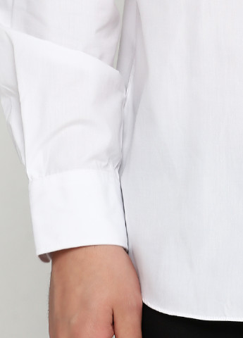 Сорочка Marks & Spencer біла ділова поліестер