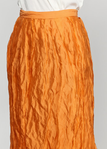 Оранжевая кэжуал однотонная юбка & Other Stories миди