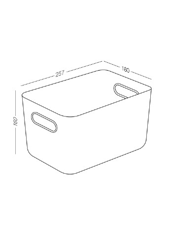 Ящик для хранения с крышкой, 25,7х18х16см MVM (238916841)