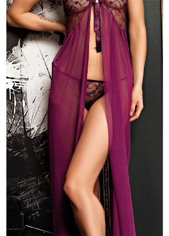 Фіолетовий демісезонний комплект (нічна сорочка, трусики) Miorre