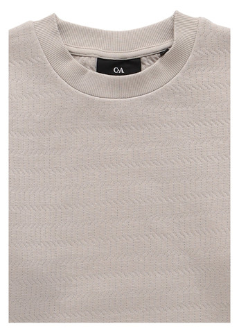 Сіро-бежевий світшот C&A однотонний без декору (366113083)