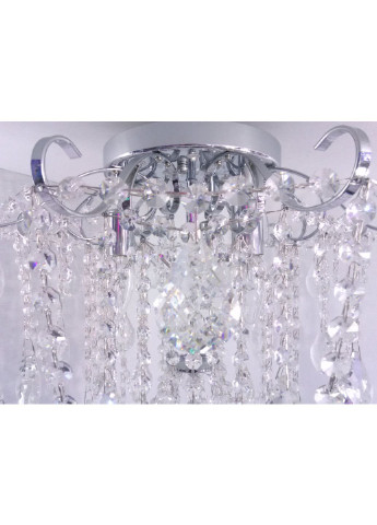 Люстра стельова кришталева з пультом 90080/4 Хром 42х45х45 см. Sunnysky (253630234)