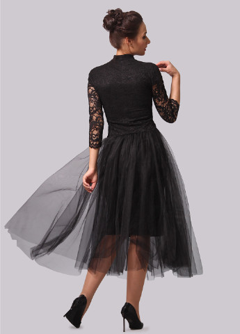Чорна коктейльна сукня, сукня пачка Alika Kruss
