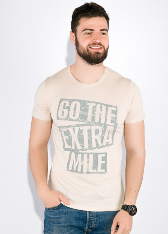 Светло-бежевая футболка Time of Style
