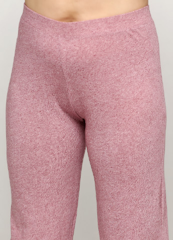 Светло-розовые домашние демисезонные прямые брюки Mango