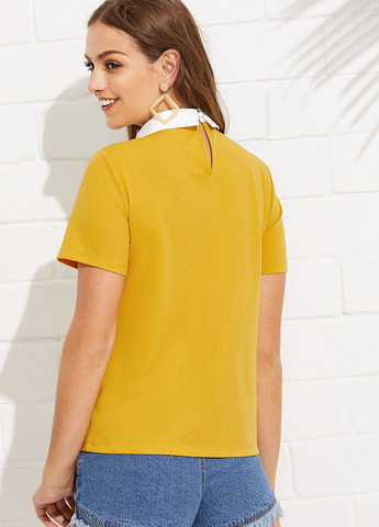 Гірчична блуза SHEIN