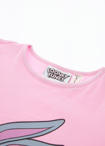 Розовая всесезон пижама футболка + брюки DeFacto