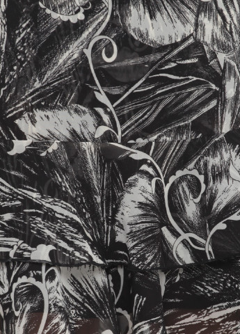 Черно-белая кэжуал с абстрактным узором юбка Gsus Sindustries клешированная