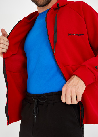 Костюм (толстовка, брюки) Demma брючний логотип червоний спортивний бавовна, трикотаж