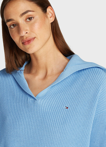 Блакитний демісезонний пуловер пуловер Tommy Hilfiger