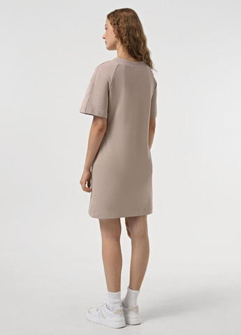 Бежевое кэжуал платье платье-футболка Promin однотонное