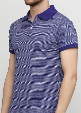 Светло-фиолетовая футболка-поло для мужчин Chiarotex в полоску