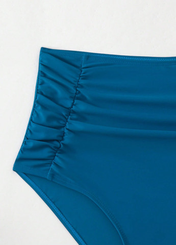 Морской волны купальные трусики однотонные SHEIN