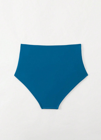 Морской волны купальные трусики однотонные SHEIN