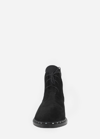 Осенние ботинки rv4017-11 черный Vito Villini из натуральной замши