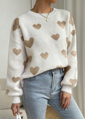 Молочний демісезонний джемпер джемпер SHEIN