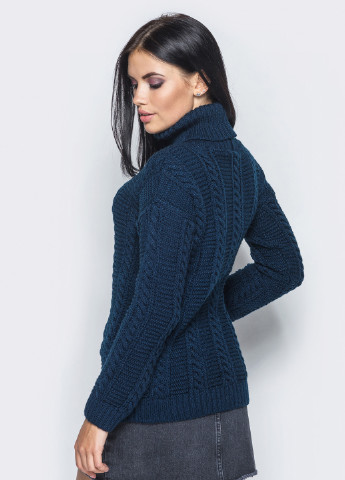 Темно-синий демисезонный свитер Larionoff