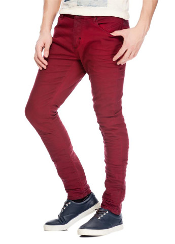 Бордовые демисезонные прямые джинсы Antony Morato