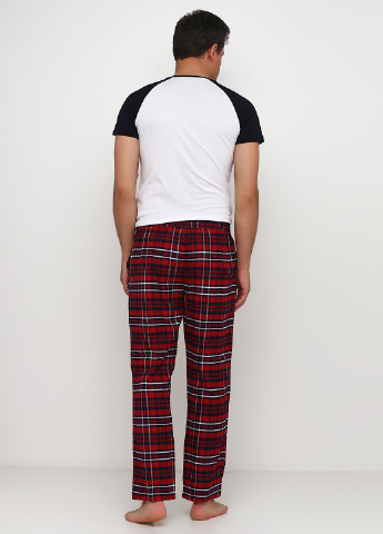 Красные домашние демисезонные прямые брюки H&M