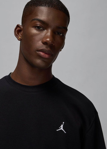 Чорний світшот fv7293-010 Nike однотонний без декору (303023571)