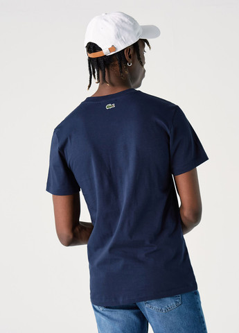 Темно-синяя футболка Lacoste