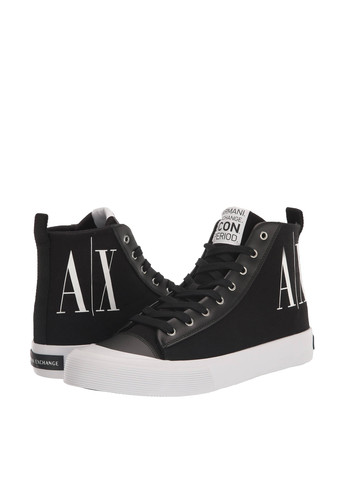 Черные кеды Armani Exchange