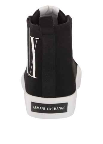 Черные кеды Armani Exchange