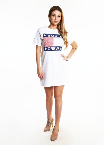 Білий сукня H&M з написами