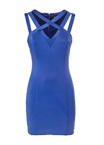 Синее кэжуал платье Guess с логотипом