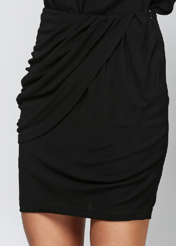 Черная кэжуал однотонная юбка Mango мини