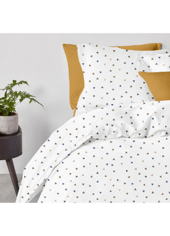 Комплект семейного постельного белья на резинке Delta Color Mustard 2x160x220 см (4822052081754) Cosas (251851681)