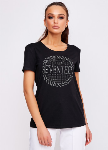 Чорна літня футболка ST-Seventeen