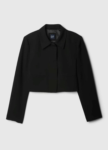 Черный женский жакет Gap однотонный - демисезонный