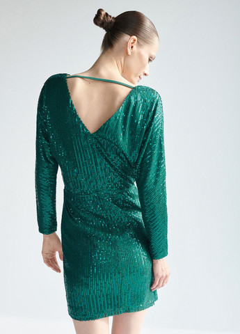 Зеленое кэжуал платье Reserved однотонное