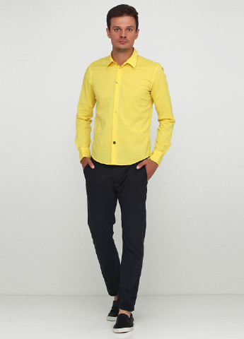 Желтая кэжуал рубашка с рисунком Richmond Denim