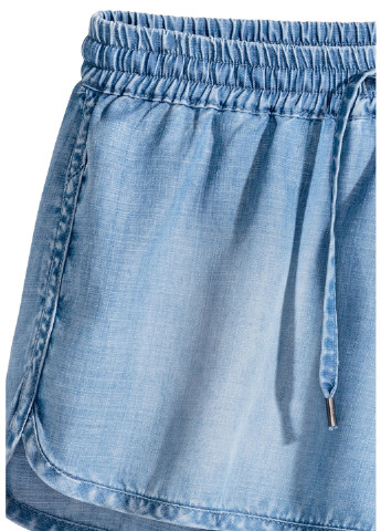 Шорти H&M однотонні блакитні джинсові