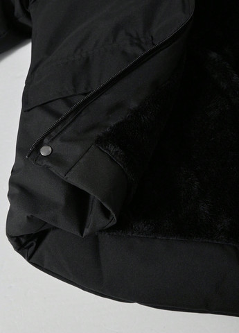 Чорна зимня куртка SHEIN