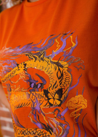 Терракотовая летняя футболка Ager