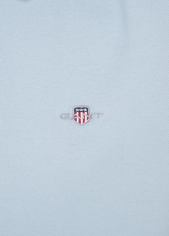Голубой футболка-поло для мужчин Gant однотонная