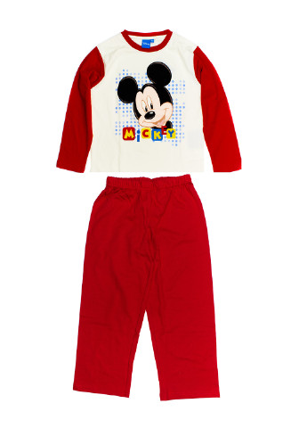 Червоний демісезонний костюм (логслів, брюки) Disney