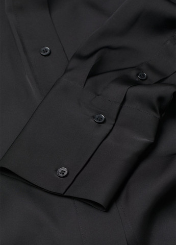 Чорна кежуал сукня сукня-сорочка H&M однотонна