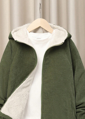 Оливкова (хакі) демісезонна куртка SHEIN